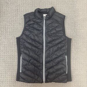 Gap Vest Medium Black Puffer Primaloft Zip Up Pockets Outdoor Outerwear Casual